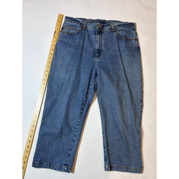Lauren Jeans Co Ralph Lauren Jeans Size 14 Blue Denim Straight Classic - Picture 2 of 7